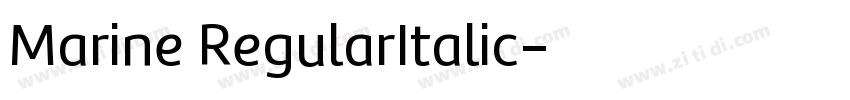 Marine RegularItalic字体转换